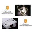 thumbnail image 3 of Yeacher Led Fairy Lights Silvery Copper Wire String Lamp with Battery-Box for Gift Box Wedding, 3 of 8