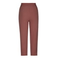 thumbnail image 4 of Loose Pants for Women Summer Womens Fashion Casual Spring and Summer Solid Color Loose Full Length Pants, 4 of 6
