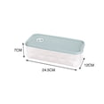 thumbnail image 3 of Hinati Sales Today Deals Sales Eggs Holder Refrigerator Box Grids Plastic Container Airtight Food Storage Containers Spaghetti Container for Kitchen Pantry Organization and Storage, 3 of 3