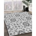 thumbnail image 3 of Ahgly Company Tapis d'Intérieur Lavable à la Machine, Carré, Transitionnel, Gris, Tapis de Zone, 3 Pieds Carré, 3 of 7