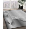 thumbnail image 3 of Ahgly Tapis d'Intérieur Lavable en Machine Carré Transitionnel Gris Platine, 5 Pieds Carré, 3 of 7