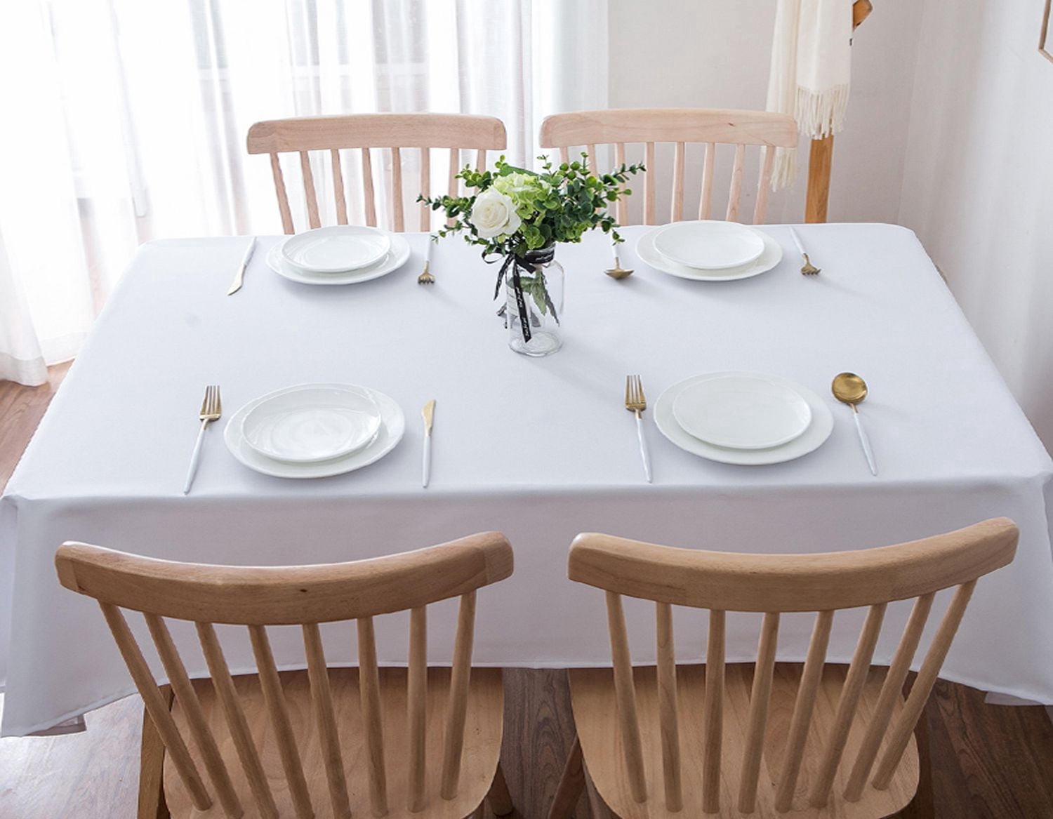 Nappe de table solide 100 % coton Fabstyles Hotel