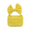 thumbnail image 1 of SIYTUAU Pleated Bow Bag Womens Handbag Shoulder Solid Color Crossbody Bag For Daily Use In Yellow Color Yellow, 1 of 6