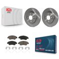 thumbnail image 1 of CMX Front Disc Brake Rotors and Ceramic Pads Kit for Car 2015-2020 Honda Fit K8C-100659, 1 of 11