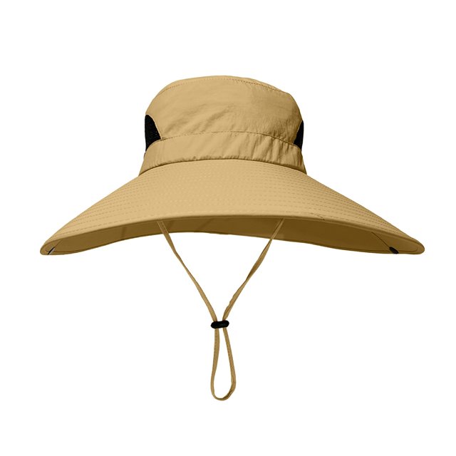TIEVOSA Men's Sun Breathable Fisherman Hat for Outdoor Activities(Yellow)