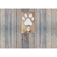 thumbnail image 3 of Etched Wooden Paw With Double Prong Hook Nickel, 3 of 4