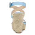 thumbnail image 2 of BLISSFUL STEP Chaussures pour Femmes Sandales Espadrilles à Talon Compensé Slingback à Brides Croisées Bleu Ciel 10, 2 of 7