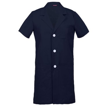 Men's Short Sleeves Lab Coat Laboratory Doctor Workwear