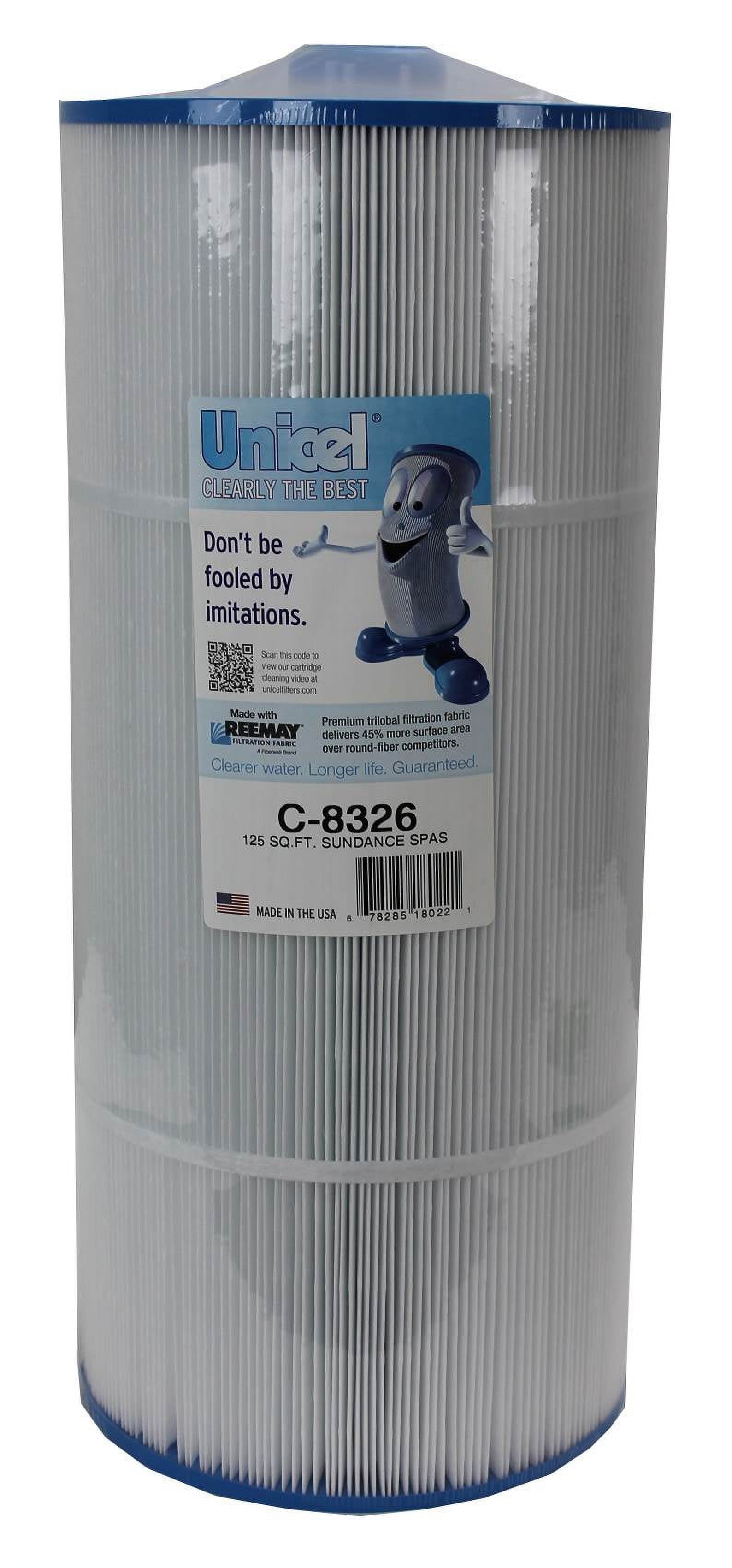 Unicel C-8326 Cartouche de Filtre de Spa de Remplacement 125 Pi2, 199 Plis