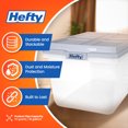 thumbnail image 2 of Hefty Bac de Rangement en Plastique Empilable Hi-Rise de 72 Qt avec Couvercle, Lot de 6, Gris Carrière, 2 of 9
