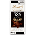 thumbnail image 1 of Lindt EXCELLENCE 78% Cacao Dark Chocolate Bar, 100g, 1 of 14