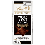 Lindt EXCELLENCE 78% Cacao Dark Chocolate Bar, 100g