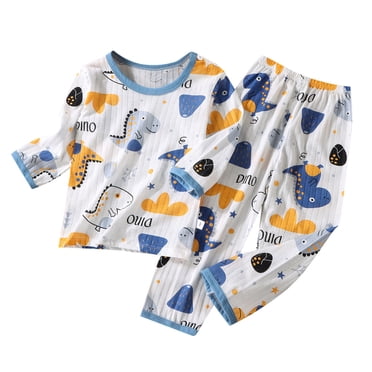 Ketyyh-chn99 Ensembles de Pyjama pour Filles Vêtements Pyjamas d'Été pour Garçons Filles Pyjama à Manches Longues Mignon Ensemble de Pyjama pour Tout-Petit Bébé Taille pour 5-6 Ans, Gris
