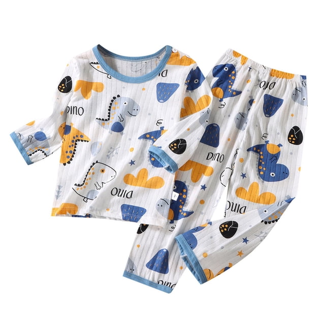 Ensemble de Pyjamas pour Bébé Fille Été Col Rond Doux et Confortable Pyjamas d'Été Tenues de Nuit Pyjamas Garçon 3-6 Mois