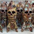 thumbnail image 1 of Halloween Props Small Nuclear Warhead Decor Resin Skeleton Bomb Decoration Halloween Decoration Halloween Ornament Small Nuclear Warhead Decor With Graffiti And Nuclear Logos Resin, 1 of 8