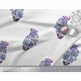 thumbnail image 3 of Soimoi Velvet Fabric Leaves & Floral Block Print Fabric by Yard 58 Inch Wide, 3 of 3