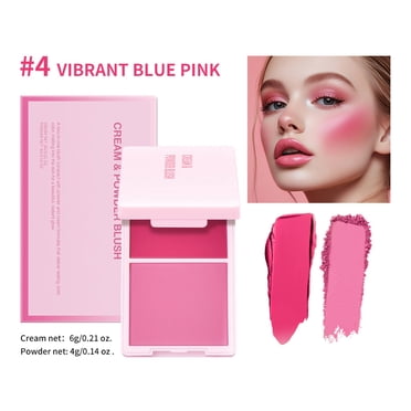 Summer Savings! Gspmoly Blush Makeup, Two In One Powder Blusher Cream Powder Blusher Powder Is Not Easy to Natural Transparent Matte Makeup Holding Powder Blusher Rouge 10G Cream Blush