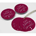 thumbnail image 4 of Inkdotpot Pack Of 100 Real Silver Foil Paper Tags Let Love Sparkle Wedding Favor Hang Tags, 4 of 6