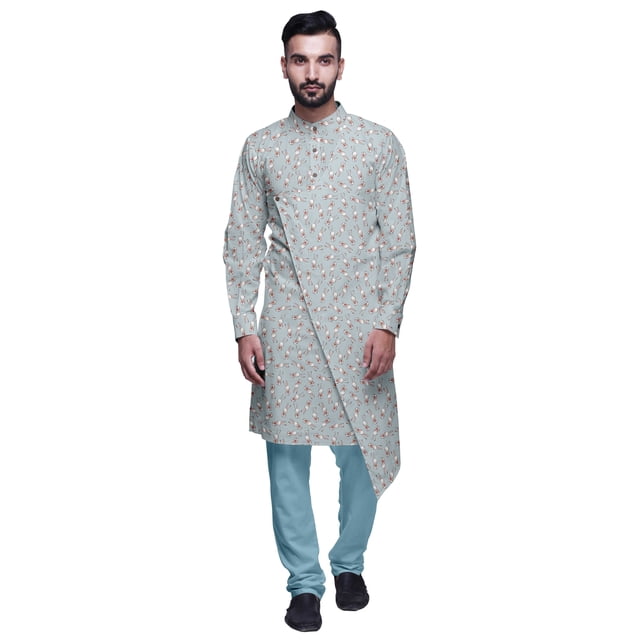 Atasi Kurta Imprimé de Designer pour Garçons Ensemble Kurta Pyjama Décontracté Vêtements d'Été