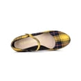 thumbnail image 4 of BLISSFUL STEP Women's Pump Plaid Platform Stiletto Heels Pumps Yellow 8, 4 of 7