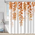 thumbnail image 4 of Shower Curtain Hooks Shower Curtain Pumpkin Maple Bathroom Waterproof Puncture-Resistant Curtain Partition Door Curtain Shower Curtain Shower Curtains for Bathroom, 4 of 6