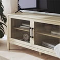 thumbnail image 3 of Mainstays Glass Door TV Stand, Spring Pine, 3 of 8