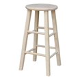 thumbnail image 1 of International Concepts Tabouret Rond de 24 Pouces Non Fini, 1 of 5