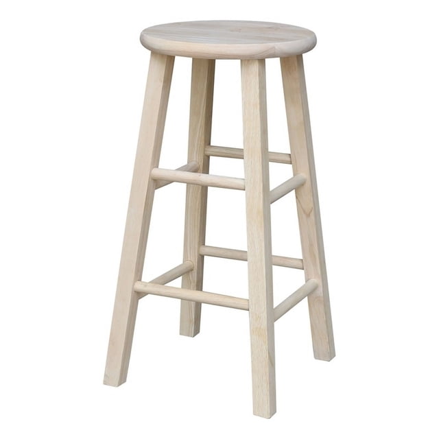 International Concepts Tabouret Rond de 24 Pouces Non Fini