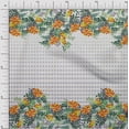 thumbnail image 1 of oneOone Georgette Viscose Fabric Geometric|Leaves & Berries Panel Decor Fabric Printed BTY 42 Inch Wide, 1 of 3