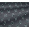 thumbnail image 5 of oneOone Viscose Jersey Fabric Leaves & Paisley Block Print Fabric BTY 60 Inch Wide, 5 of 5