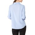 thumbnail image 3 of INSPIRE CHIC Women's Sweet Ruffle Peter Pan Collar Button Up Work Shirts, 3 of 6