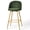 Green, variant on Homy Casa 2-Piece 26'' Counter Bar Stools, Swivel PU Leather Bar Chairs for Kitchen Island, Brown