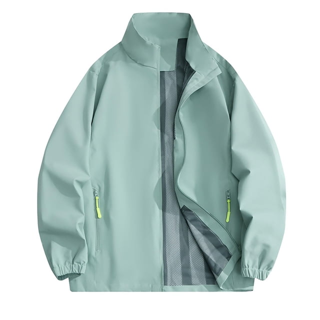 Imperméable pour Femme, Coupe-Vent pour Tenues de Randonnée, Manteau Décontracté d'Extérieur à Manches Longues