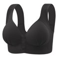 thumbnail image 1 of Timegard Front Closure Bras for Women Ruched Full Coverage Comfort No Underwire Bras Everyday Bralette, 1 of 2