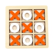 TOUMENY Tic Tac Toe Board Game, Educational Strategy Game for Kids, Portable Travel Family Party Indoor Fun