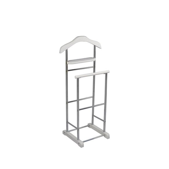 Proman Products VL17027 Fuji Twin Valet Stand, White