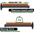 thumbnail image 4 of Acrux7 4Pack 12 Inch Wall Mount Clothing Rack Industrial Pipe Clothes Bar, Face Out Clothing Rod, DIY Shelving Brackets Hanging Custom Pipe Brackets for Retail Display, 4 of 7