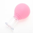 thumbnail image 5 of Unique Bargains 1 Pc Convenient Cupping Facial Tools for Beauty Parlor 0.79" Pink Silicone Glass, 5 of 5