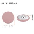thumbnail image 2 of Unique Bargains 20pcs 48L Fabric Cloth Covered Button 30mm Round Metal Shank Sewing Buttons for Suits Dress Blouses, Pink, 2 of 5