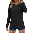 thumbnail image 2 of Ailaofu Women's Sun Shirts Protection Rash Guard Long Sleeve Swim Shirts Quick Dry Lightweight Workout Tops, 2 of 7