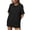 Black, variant on Plebaso Women's Cotton T-Shirts Short Sleeve Round Neck Basic Tee Tops Casual Solid Color Loose T Shirts