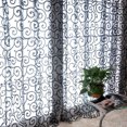 thumbnail image 4 of Langgg Home Hotel Window Curtain Replacement Bedroom Breathable Full Drape Privacy Protection Decoration Furniture Accessory Black, 4 of 8