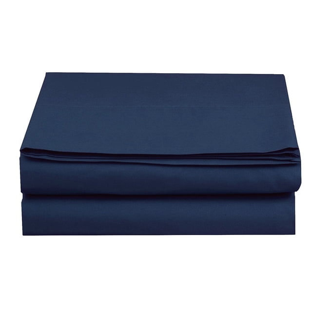 Luxury Soft Set of 2 - Full Fitted Sheet, Microfiber 16" Deep Pocket Fitted Sheets, Navy Blue
