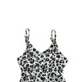 thumbnail image 4 of FOCUSNORM Girls Summer Sleeveless Romper Leopard High Waist Lace-up V Neck, 4 of 5