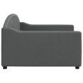 thumbnail image 2 of vidaXL Lit de Jour Gris Foncé 100x190 cm Tissu, 2 of 5