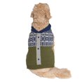 thumbnail image 1 of Holiday Time Green Fair Isle Cardigan Dog Sweater, 1 of 2