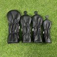 thumbnail image 4 of Star & Skull Patchwork Golf Headcover - Edgy Style Driver & Fairway Wood Cover, Faux Leather Protector 3, 4 of 4