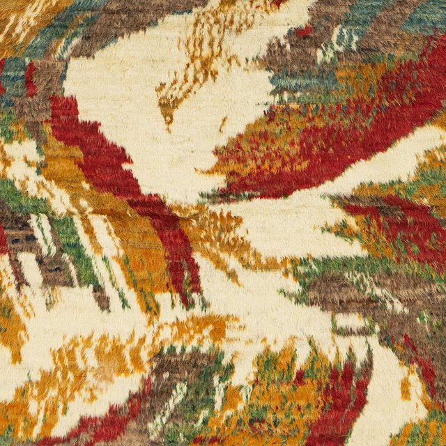Ahgly Company Tapis d'Intérieur Carrés Abstraits Jaunes Abstraits pour Aire, 8 Pieds Carré