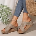 thumbnail image 4 of Gspmoly Sandales à Enfiler pour Femmes, Pantoufles Décontractées Mode pour Femmes à Bout Rond, Chaussures de Plage Confortables Décontractées, Sandales de Douche Kaki 40, 4 of 9
