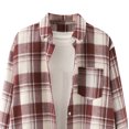 thumbnail image 4 of Fridja Femmes à Manches Longues Tops Revers Simple Cardigan Chemise Mode Maille Chemisier, 4 of 4